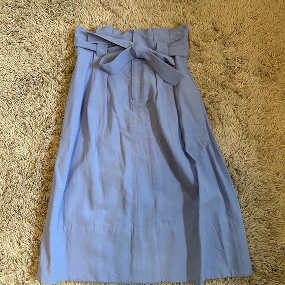 Club Monaco Dilys Powder Blue Midi Skirt- Size 4 - Picture 5 of 7